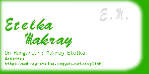 etelka makray business card